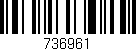 Código de barras (EAN, GTIN, SKU, ISBN): '736961'