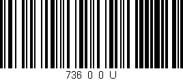 Código de barras (EAN, GTIN, SKU, ISBN): '736_0_0_U'