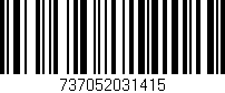 Código de barras (EAN, GTIN, SKU, ISBN): '737052031415'