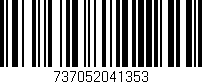 Código de barras (EAN, GTIN, SKU, ISBN): '737052041353'