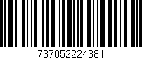 Código de barras (EAN, GTIN, SKU, ISBN): '737052224381'