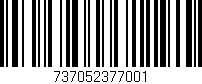 Código de barras (EAN, GTIN, SKU, ISBN): '737052377001'