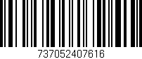 Código de barras (EAN, GTIN, SKU, ISBN): '737052407616'