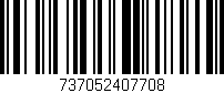 Código de barras (EAN, GTIN, SKU, ISBN): '737052407708'