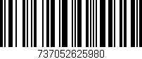 Código de barras (EAN, GTIN, SKU, ISBN): '737052625980'