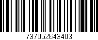 Código de barras (EAN, GTIN, SKU, ISBN): '737052643403'