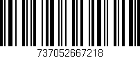 Código de barras (EAN, GTIN, SKU, ISBN): '737052667218'
