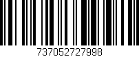 Código de barras (EAN, GTIN, SKU, ISBN): '737052727998'