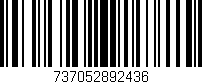 Código de barras (EAN, GTIN, SKU, ISBN): '737052892436'