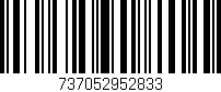 Código de barras (EAN, GTIN, SKU, ISBN): '737052952833'