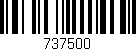 Código de barras (EAN, GTIN, SKU, ISBN): '737500'