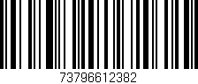 Código de barras (EAN, GTIN, SKU, ISBN): '73796612382'
