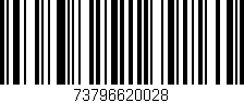 Código de barras (EAN, GTIN, SKU, ISBN): '73796620028'