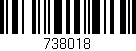 Código de barras (EAN, GTIN, SKU, ISBN): '738018'