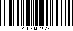 Código de barras (EAN, GTIN, SKU, ISBN): '7382694819773'
