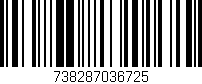 Código de barras (EAN, GTIN, SKU, ISBN): '738287036725'