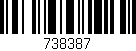 Código de barras (EAN, GTIN, SKU, ISBN): '738387'