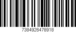 Código de barras (EAN, GTIN, SKU, ISBN): '7384926478918'