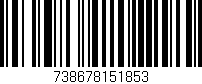 Código de barras (EAN, GTIN, SKU, ISBN): '738678151853'