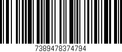 Código de barras (EAN, GTIN, SKU, ISBN): '7389478374794'