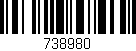 Código de barras (EAN, GTIN, SKU, ISBN): '738980'