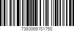 Código de barras (EAN, GTIN, SKU, ISBN): '7393089151750'