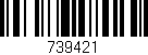 Código de barras (EAN, GTIN, SKU, ISBN): '739421'