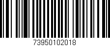 Código de barras (EAN, GTIN, SKU, ISBN): '73950102018'