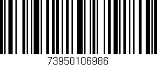 Código de barras (EAN, GTIN, SKU, ISBN): '73950106986'