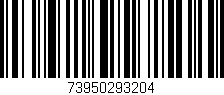 Código de barras (EAN, GTIN, SKU, ISBN): '73950293204'