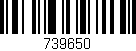 Código de barras (EAN, GTIN, SKU, ISBN): '739650'
