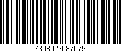 Código de barras (EAN, GTIN, SKU, ISBN): '7398022687679'