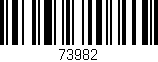 Código de barras (EAN, GTIN, SKU, ISBN): '73982'
