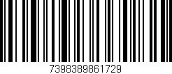Código de barras (EAN, GTIN, SKU, ISBN): '7398389861729'