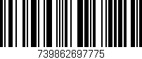 Código de barras (EAN, GTIN, SKU, ISBN): '739862697775'