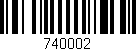 Código de barras (EAN, GTIN, SKU, ISBN): '740002'