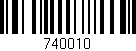 Código de barras (EAN, GTIN, SKU, ISBN): '740010'