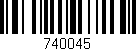 Código de barras (EAN, GTIN, SKU, ISBN): '740045'