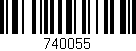 Código de barras (EAN, GTIN, SKU, ISBN): '740055'