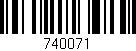 Código de barras (EAN, GTIN, SKU, ISBN): '740071'