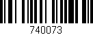 Código de barras (EAN, GTIN, SKU, ISBN): '740073'