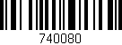 Código de barras (EAN, GTIN, SKU, ISBN): '740080'