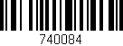 Código de barras (EAN, GTIN, SKU, ISBN): '740084'