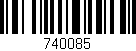 Código de barras (EAN, GTIN, SKU, ISBN): '740085'