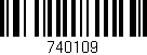 Código de barras (EAN, GTIN, SKU, ISBN): '740109'