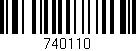 Código de barras (EAN, GTIN, SKU, ISBN): '740110'