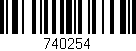 Código de barras (EAN, GTIN, SKU, ISBN): '740254'