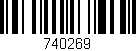 Código de barras (EAN, GTIN, SKU, ISBN): '740269'