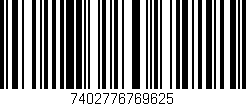 Código de barras (EAN, GTIN, SKU, ISBN): '7402776769625'