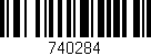 Código de barras (EAN, GTIN, SKU, ISBN): '740284'